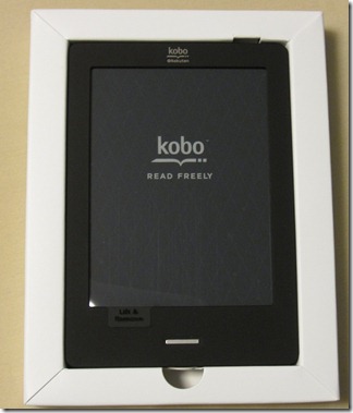 kobo Touchの箱をオープン