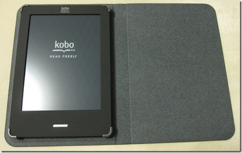 kobo Touchをブックカバーにセット