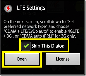 LTE OnOFF HTC Thunderbolt