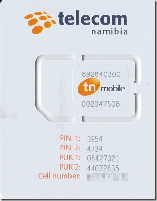 TN MobileのSIMカード 表
