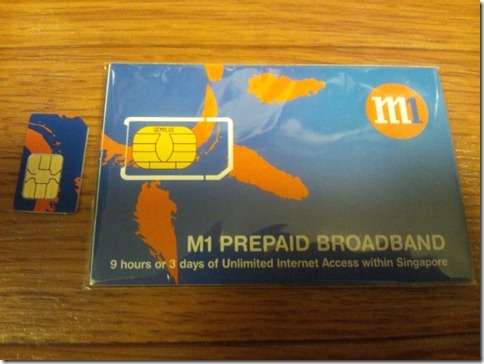 M1 PREPAID BROADBAND SIM CARD