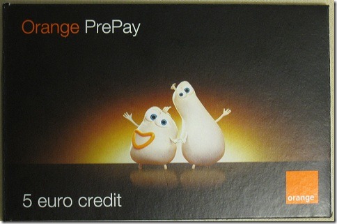 OrangeのプリペイドSIMカード