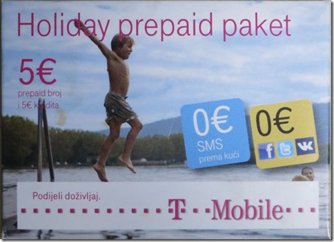 T-MobileのプリペイドSIMカード パッケージ 表