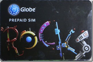 GlobeのプリペイドSIMカードの説明書