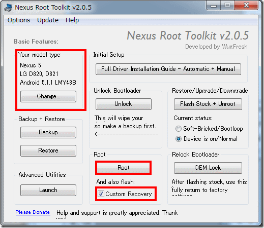 Nexus Root Toolkit