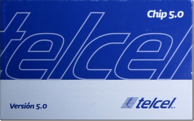 TelcelのプリペイドSIMカードの説明書