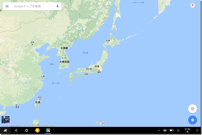 Google Mapの画面