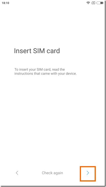 SIMカードの設定