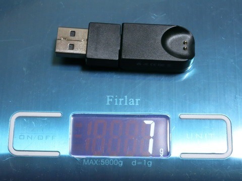 USB充電器の重さ