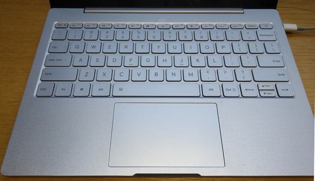 Mi Notebook Airのキーボード
