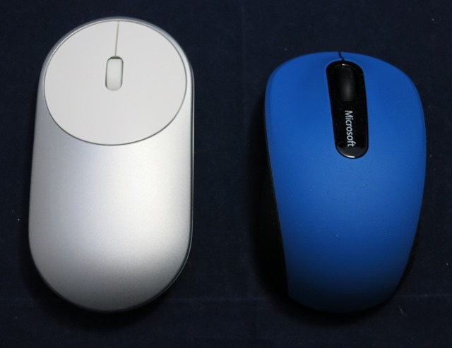 Microsoftのマウスとの比較