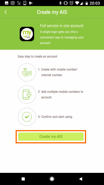 Create my AISを選択