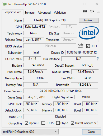 GPU-Z: Intel