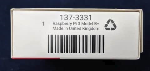 Raspberry Pi 3 B+のケース 横