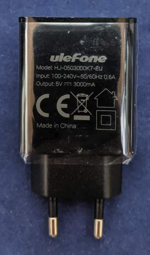 Ulefone Power 6のUSBチャージャー