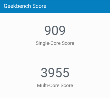 Geekbenchの結果