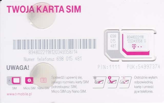T-MobileのSIMカード 2