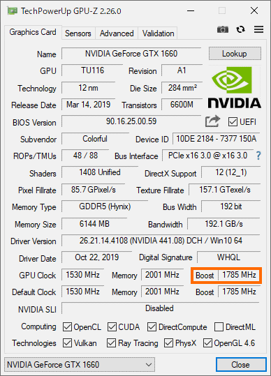 GPU-Z (ノーマルモード)