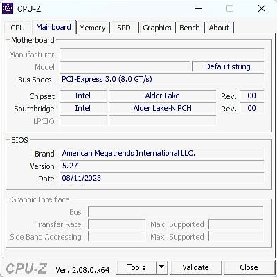 CPU-Z - Mainboard