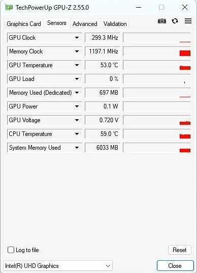 GPU-Z - Sensors