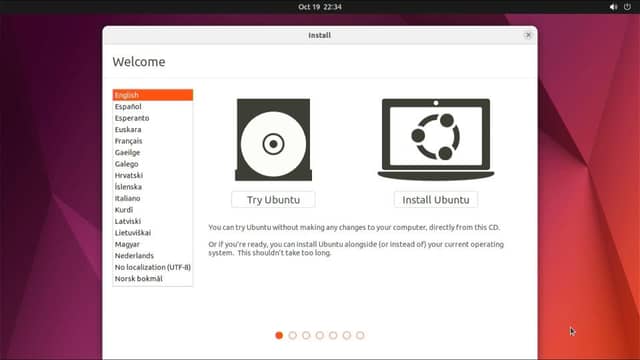 Ubuntu 22.04 LTSのインストーラ