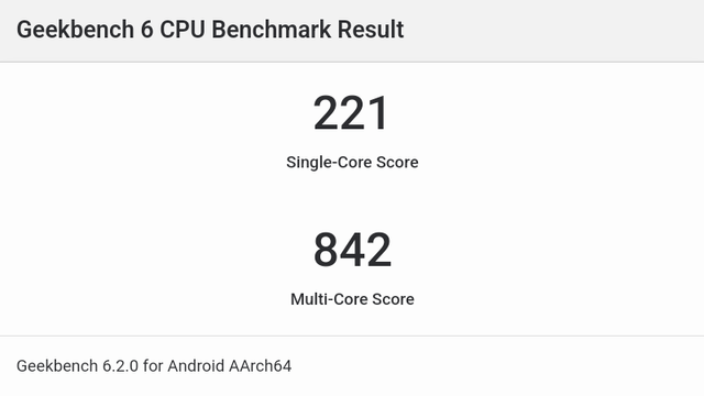 Geekbench 6の結果