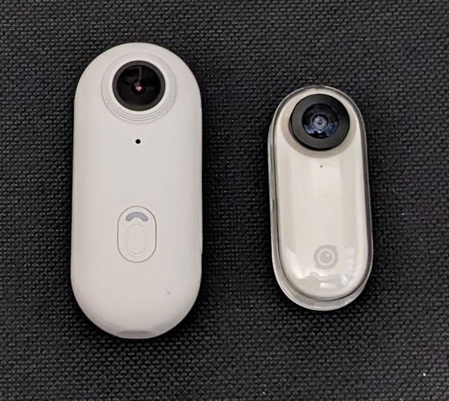 Insta360 Goとの比較 正面 Insta360 Goとの比較 正面